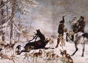 Gustave Courbet The Halali of the Stag Sweden oil painting artist
